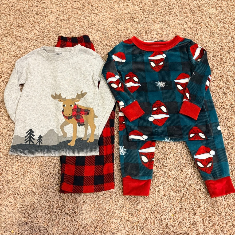 Marvel++ Lot of 2 Warm Winter Pajama Sets